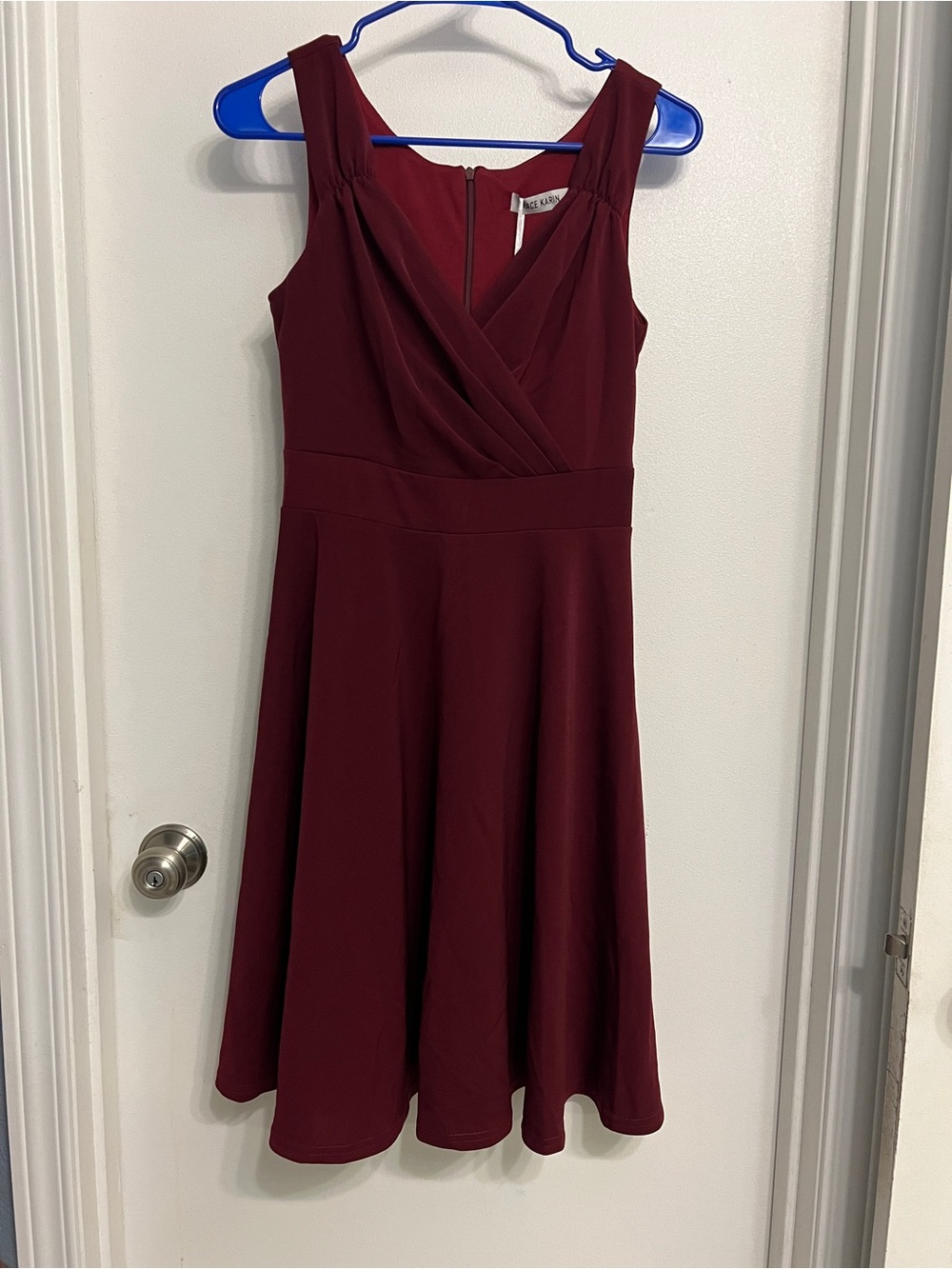 Grace Karin Burgundy Dress